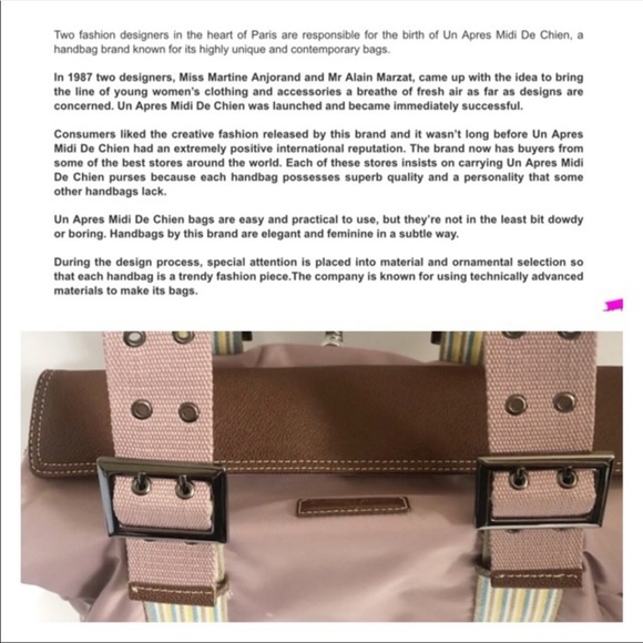 Un Apres Midi Chien mauve nylon bag - Picture 7 of 7